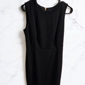 Calvin Klein Elegant Black Sleeveless Dress